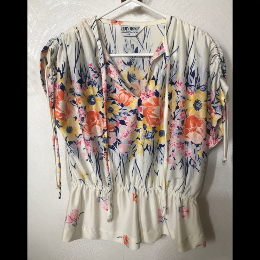 Vintage Boho Floral Top | Fits S/M